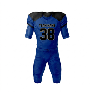 Uniformes de Fútbol Americano Sublimados Completamente, Uniformes Deportivos de Alta Calidad, Transpirables, de Manga Corta, Personalizables con Nombre de Equipo, Conjunto Unisex - Product Image 2