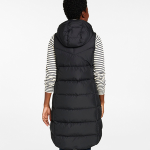 Gilet matelassé sans manches personnalisé pour femme avec logo – Veste longue d'extérieur respirante et rembourrée pour l'hiver - Product Image 5