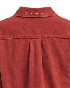 Chaqueta Vaquera Roja Corta Personalizada para Mujer con Cierre de Botones Frontales con Pedrería, Manga Larga, Estilo Urbano, Top para Fiesta - Product Image 6