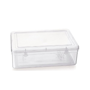 Heavy Duty Brass Storage <b>Bins</b> Locking Lids Clear Stackable Containers for <b>Bedroom</b>/Closet Organization Classic Design Food - Product Image 6