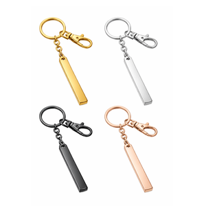 Llavero de metal en blanco para grabado con logotipo personalizado en acero inoxidable. - Product Image 4