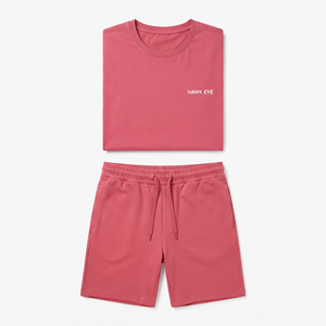 Ensemble de jogging personnalisé imprimé, ensemble décontracté sportif, shorts et sweat-shirt à col rond pour homme, idéal pour la course estivale - Product Image 4
