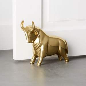 Tope de puerta de latón, tope de puerta de metal resistente, tope de puerta con acabado antiguo, tope de puerta de hardware premium, tope de puerta de suelo - Product Image 4