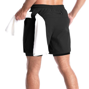 Shorts décontractés pour hommes, légers, en mélange de coton, coupe ample, pour tous les jours, activités de plein air, logo personnalisé, grandes tailles, shorts de jogging pour hommes - Product Image 2
