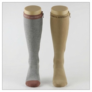 North Approach <b>Knee</b> <b>High</b> <b>Socks</b> Solid Color Breathable Knitted for Adults Daily Casual Wear - Product Image 1