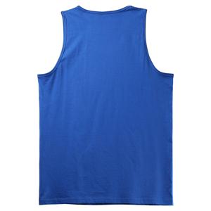 Men's Solid <b>Navy</b> Blue O-Neck Knitted Tank <b>Top</b> Casual Plain Dyed Sleeveless Vest - Product Image 4
