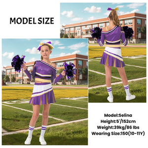 Women Cheerleading Uniform Professional Cheerleader Two Piece <b>Set</b> Custom Team Apparel OEM Private Label Manufacturer - Product Image 5