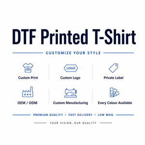 Camiseta Personalizada con Estampado DTF, 220 g/m², 100% Algodón, Estilo Urbano, Talla Grande, OEM - Product Image 6