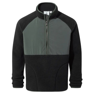OEM Unisex Custom Logo Sherpa Polar Fleece Half <b>Zip</b>-<b>up</b> <b>Jacket</b> Winter Men's Women's <b>Jacket</b> with Zipper Closure Customized Design - Product Image 1