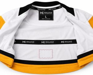 Jersey de Hockey sobre Hielo Blanco para Hombre de Primera Calidad, Logotipo del Capitán C, Número 87, Transpirable, 100% Poliéster, Secado Rápido, Cuello en V, para Jugador de Equipo - Product Image 4