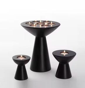 Handcrafted <b>Rustic</b> Wooden Candle Holder For Interior Enhancing Featuring Skilled Wood Art Hot Arrival - Product Image 6