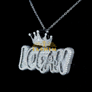 Colgante de Letra con Incrustaciones de Moissanita de Calidad Premium para Exportación, Joyería de Moda Unisex para el Cuello, Ideal para Halloween, Bodas y Fiestas - Product Image 5