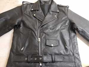 Veste de moto en cuir rouge pour homme, style motard, col rabattu, coupe ajustée, fermeture éclair - Product Image 5
