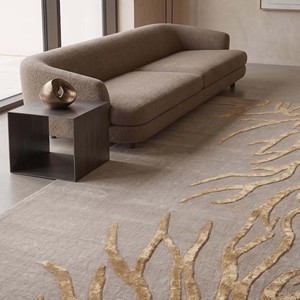 Hand Tufted Modern Wool/Silk Area Rug Luxury Soft Living Room Bedroom Carpet Premium Home Decor Beige Gold PET Friendly Extra - Product Image 5