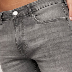 Pantalones Cortos de Mezclilla para Hombre, Color Sólido, Cintura Cómoda, Estilo Moderno e Informal para Caballeros - Product Image 6