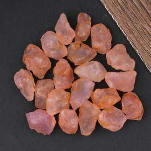 25 pièces de chrysolite rose naturelle sélectionnées à la main, pierres précieuses brutes non traitées, cristaux bruts faits à la main pour la fabrication de bijoux - Product Image 3