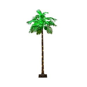 Palma Artificiale Stile Hawaiano da 6 Piedi con Illuminazione LED, Albero Decorativo Sempreverde Ecologico per Matrimoni e Uffici, Personalizzabile - Product Image 2