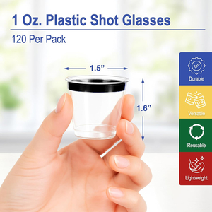Eco Friendly <b>Mini</b> Disposable Glass High Quality Pakistan Made Lightweight Quick Dry Disposable Drinking Glass - Product Image 5
