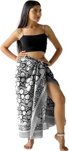 Women Sexy Flowy Sheer Chiffon <b>Sarong</b> Wrap Beach Cover Up Bikini Swimwear Vacation Outfit - Product Image 3