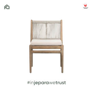 Premium Outdoor Rope Dining Arm Chair Solid Teak Wood <b>Cushion</b> Seat for Luxury Villa Poolside Resort Hotel Patio Furniture - Product Image 3