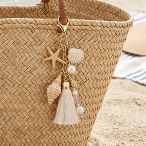 Pearl Conch Shell <b>Charms</b> for Beach <b>Bags</b> Summer Resort Tassel <b>Bag</b> <b>Charm</b> - Product Image 5