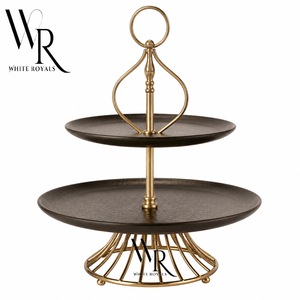 Soporte para pasteles con acabado brillante, soporte de varias capas para té de la tarde, expositor de postres para eventos, buffet y fiestas, al por mayor. - Product Image 2