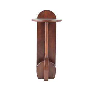Table d'appoint en bois moderne, table ronde sculpturale, table d'appoint autoportante pour salon, chambre à coucher, décoration intérieure - Product Image 2