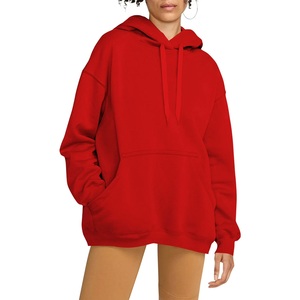 Sudaderas de Invierno Tejidas de Color Sólido para Mujer, Talla Grande, 100% Algodón, Ecológicas, Diseño Personalizado, Estilo Casual, Exportación BD - Product Image 5