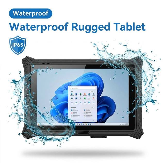 Rugged Tablet 10.1 Inch Windows 11 Intel I7-1255U 16GB+128GB SSD WiFi 6 IP65 MIL-STD-810H Industrial Tablet PC RT10Pro