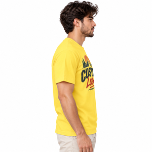 Camiseta de Algodón Lisa de Gran Tamaño para Hombre, Manga Corta, Cuello Redondo, Color Sólido, Corte Informal, Transpirable, Tejido de Punto Jersey, Alta Calidad - Product Image 4