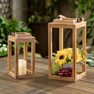 Sheesham Wood Decorative <b>Lantern</b> with Hand-Carved Designs | Wholesale - Product Image 3