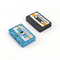 Boîte en métal personnalisée en forme de cassette audio, mini boîte rectangulaire en métal pour le stockage de cadeaux et d'artisanat