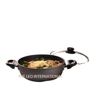 Fantastic Quality Round Casserole Aluminum and Glass Material with <b>Nonstick</b> Kitchenware Includes Glass Lid - Product Image 1