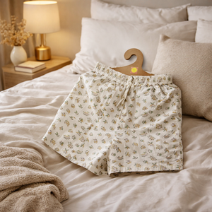 Pantalones cortos de verano muy ligeros de algodón voile para mujer, ropa de dormir, ropa informal para el día a día, tela transpirable, pantalones de noche para damas. - Product Image 2