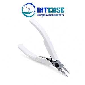 Pince à bec rond professionnel pour bijoux, outil de précision pour la création de boucles et le façonnage de fils, avec poignée ergonomique à ressort - Product Image 1
