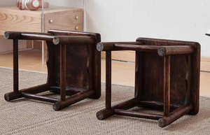 Solid Wood Low <b>Stool</b> Multipurpose Shoe Bench <b>Small</b> Coffee Table Kids Seating for Living Room Balcony Garden Outdoor - Product Image 5