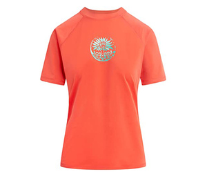 Protège-éruptions cutanées décontractés pour femmes, protections à manches courtes imprimées par sublimation de haute qualité avec conception personnalisée et logo de marque - Product Image 1
