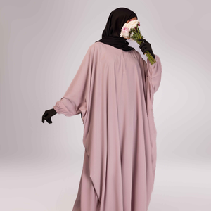 Robe abaya de conception pratique avec poches Polyester confortable vêtements modestes vêtements et accessoires musulmans traditionnels en gros - Product Image 1