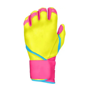 Factory Direct Baseball Batting Gloves with Padded Palm Support Breathable Panels and Adjustable Wrist Strap OEM Manufacturing - Product Image 2