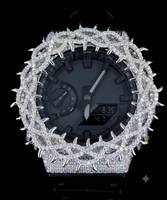 Montre Hip Hop VVS Moissanite Iced Out Bust Down Diamond en Argent 925, Quartz de Luxe, Bracelet Blanc, Vente en Gros