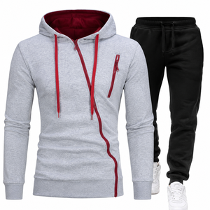 Pantalones Deportivos de Cintura Alta con Cierre Completo, 100% Algodón, para Invierno, de Secado Rápido, con Logotipo Personalizado, al por Mayor, Fabricante OEM - Product Image 1