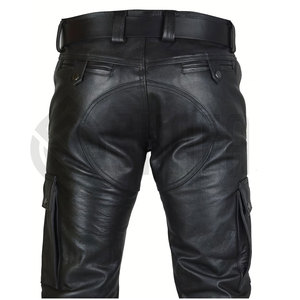 Real 100% Genuine Mens Leather Pants Top Quality Leather Men's Pant Black Color Leather Pants With Best Price - Product Image 5