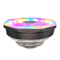 Bonhomme de neige arc-en-ciel M105 12CM silencieux RGB ventilateur multi-plate-forme PC CPU refroidisseur éclairage coloré 3PIN puissance caloduc pour boîtier d'ordinateur