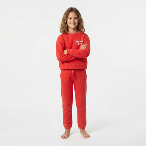 Conjunto Deportivo Elegante Color Rojo para Niñas, Conjunto de Jogger a la Moda, Ropa Casual, Fabricante de Ropa OEM ODM - Product Image 3
