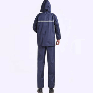 Traje Impermeable para Hombre con Capucha, Franjas Reflectantes, Chaqueta y Pantalones de Tela Oxford, Ropa para Exteriores - Product Image 5