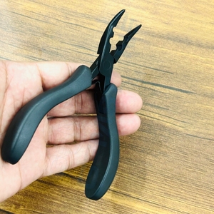 2 Hole Curve mouth Hair <b>Extension</b> Closer Plier – 4mm & 5mm Micro <b>Bead</b> / Nano Ring Closing Tool (5.5 Inch Professional Salon Use) - Product Image 6