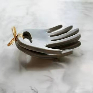 Wooden <b>salad</b> serving set spoon fork natural wood utensils eco friendly kitchen serving <b>tool</b> utensils natural kitchen <b>tools</b> - Product Image 1