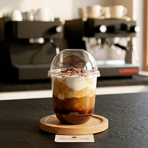 QUANG QUAN Transparent Disposable <b>Plastic</b> <b>Cups</b> 16/22/24o Recyclable PP <b>Cups</b> With Lids for Iced Coffee Tea Cold Drinks - Product Image 6