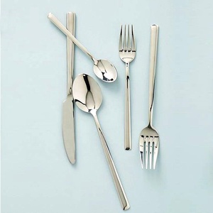 Ensemble de couverts en acier inoxydable Royal Design avec long manche rond de luxe Ensembles de couverts de luxe peu coûteux pour la rentrée des classes - Product Image 1