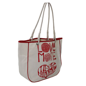 Bolsos de Mano de Lona con Asas de Cuerda de Algodón para Mujer, Elegantes y a la Moda, con Ribete Lateral y Superior, para Compras - Product Image 2